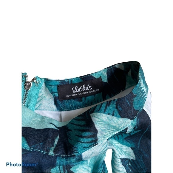 Lulus Leaf It To Me Tropical Green High Waist Shorts Size S - Picture 6 of 6